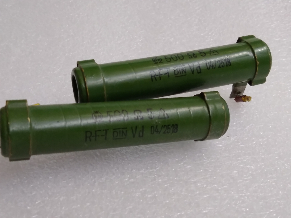 резистор RFT 500Ом 5Вт в катод