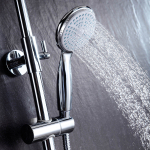 Смеситель для ванны и душа с верхней душевой лейкой Тропический дождь LEMARK, Серия Linara – LM0462C