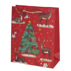 GAEM Пакет подарочный L (бумага 210г/м2, блок 12шт), L30 W12 H40 см, 4в.