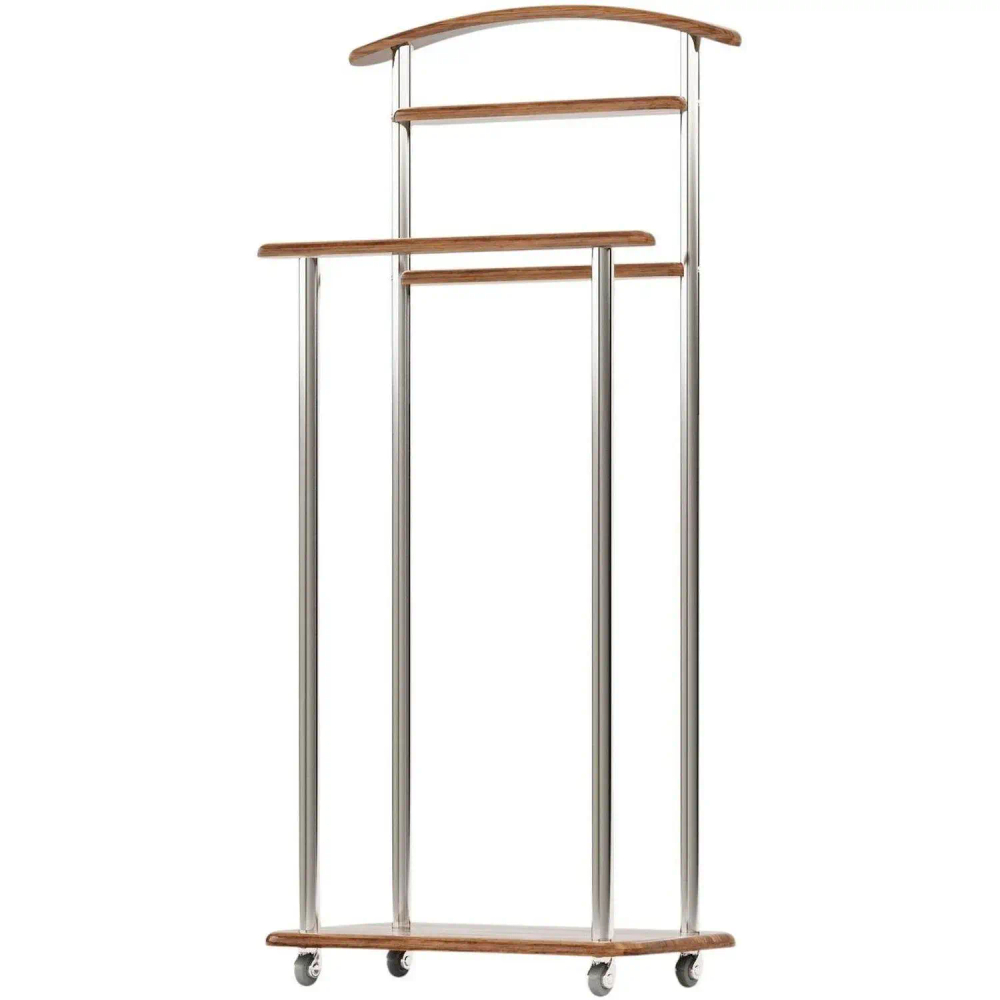 Вешалка KF_костюмная Комус Мебель Элдридж (7024360102)дуб амер/хром кол.рез