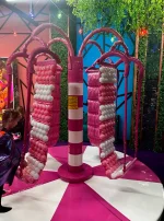 Детская карусель кокосовая пальма "Дельтаплан" (d290 см)