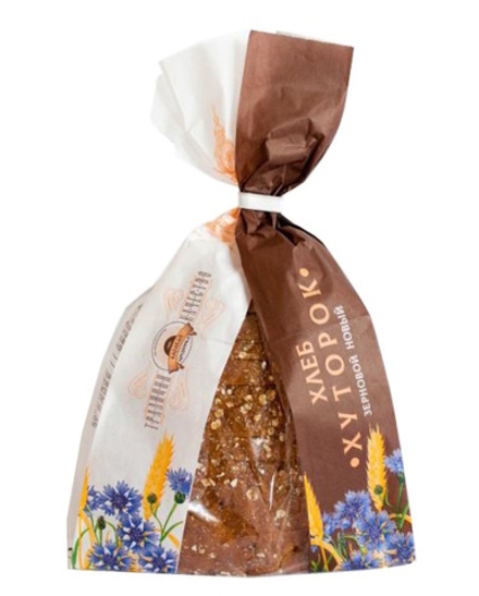 Хлеб "Хуторок" зерновой новый 410г. нарезка Витебск