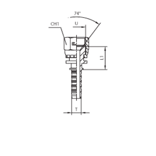 Фитинг DN 12 JIC (Г) 3/4