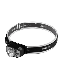 Фонарь аккумуляторный налобный AccuH1-L5WZ-bk zoom LED 5Вт + 2хRED SMD IP54 5 режимов: 100проц. 180лм 3.5ч/50проц. 110лм 5.5ч/30проц. 65лм 15ч/красн. 28ч/мигающ. красн. 12ч аккум. 0.8А.ч управл. жестами черн./сер. JazzWay 5036642