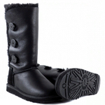 Угги Bailey Button Triplet Metallic Black