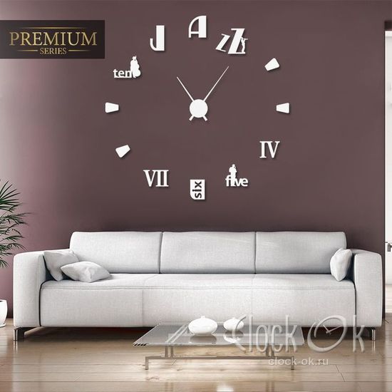 Настенные 3D часы Jazz