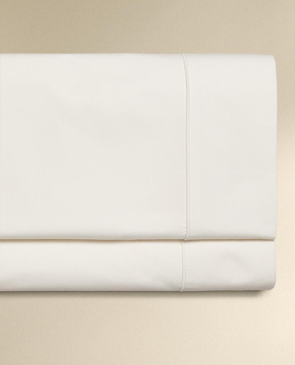 Zara Home - Простыня из перкаля (800 нитей), экрю, 210x280 см