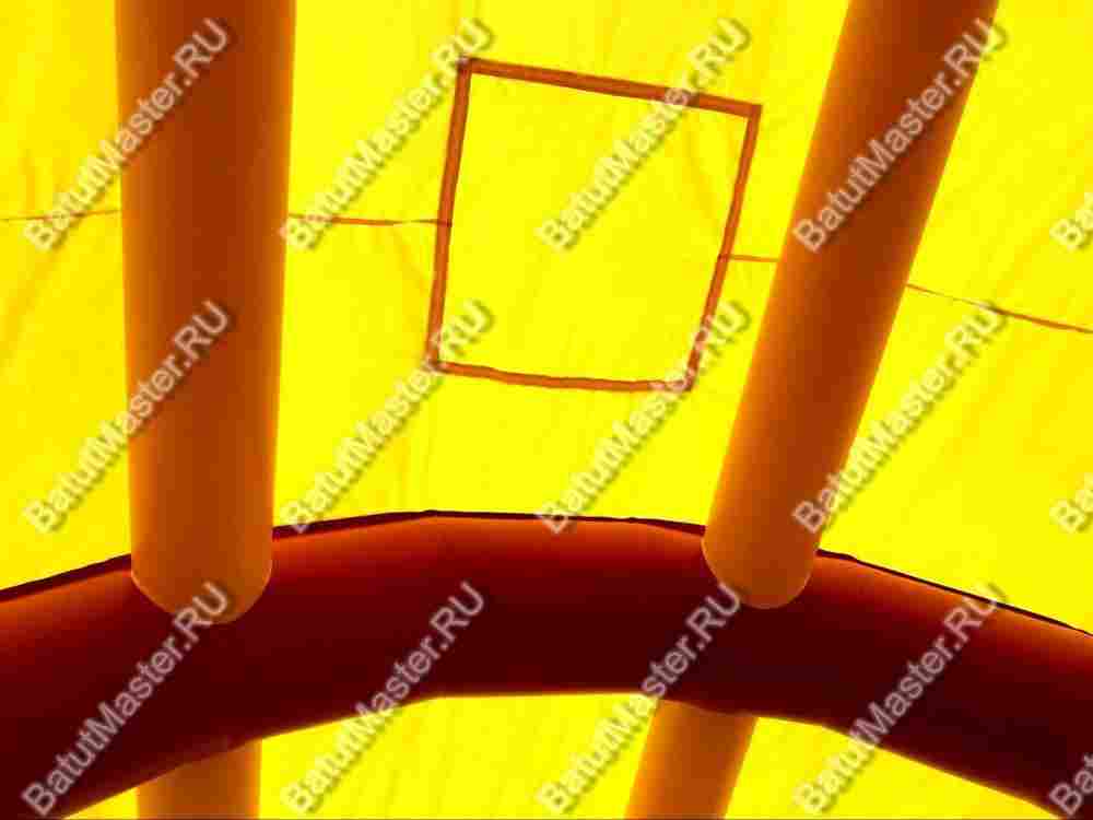 Коммерческий надувной батут "Страна Сафария БР" с крышей, 10*8*7 м