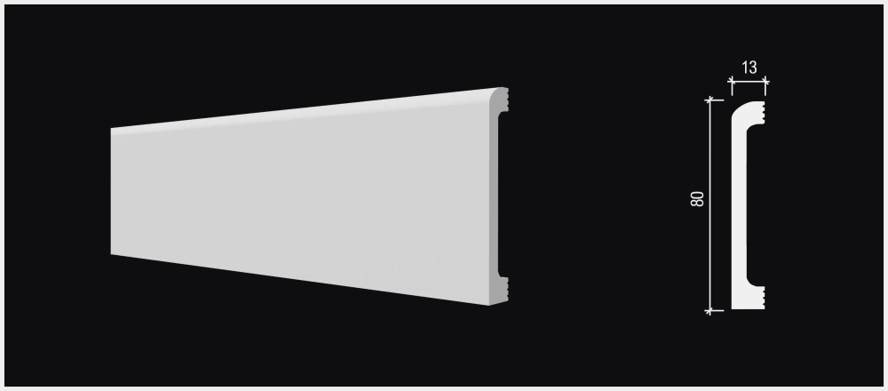 Комплектующий элемент DD706/U6 для плинтуса - конверт в стену влево