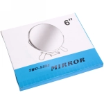 Зеркало настольное в металлической оправе «Практика» круг, подвесное, цвет розовый, d-14см