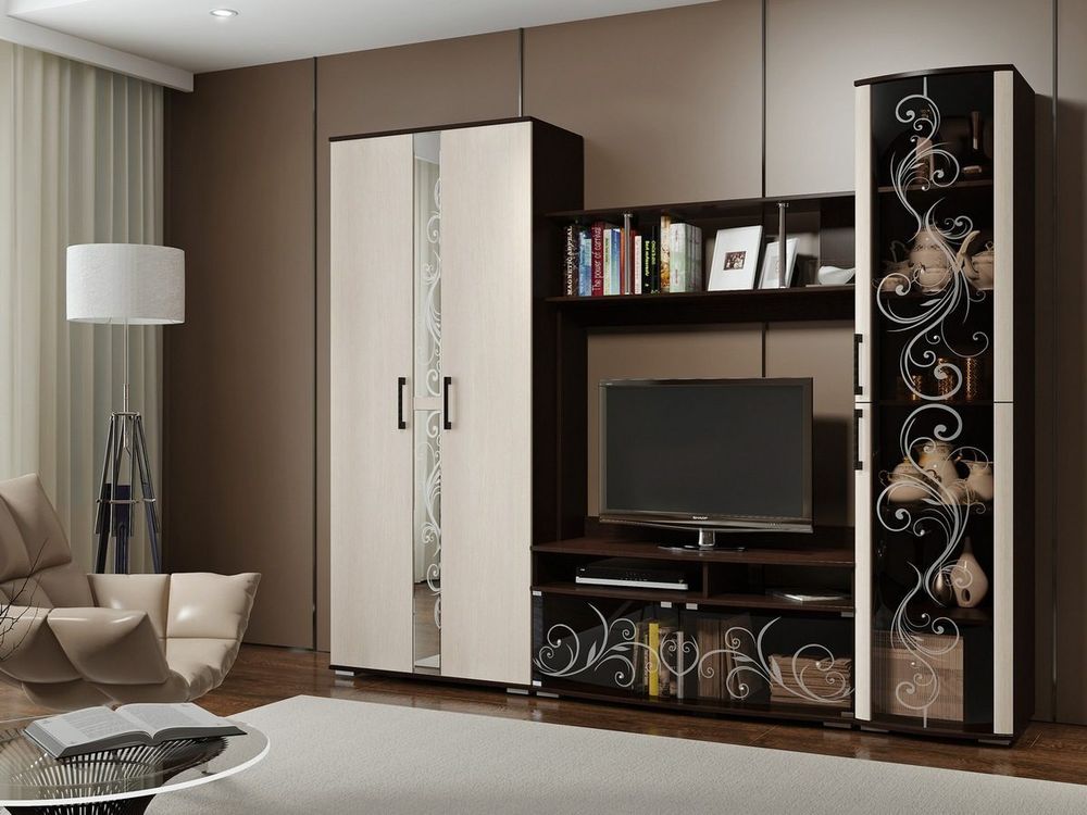 Гостиная Флоренция стеклопенал