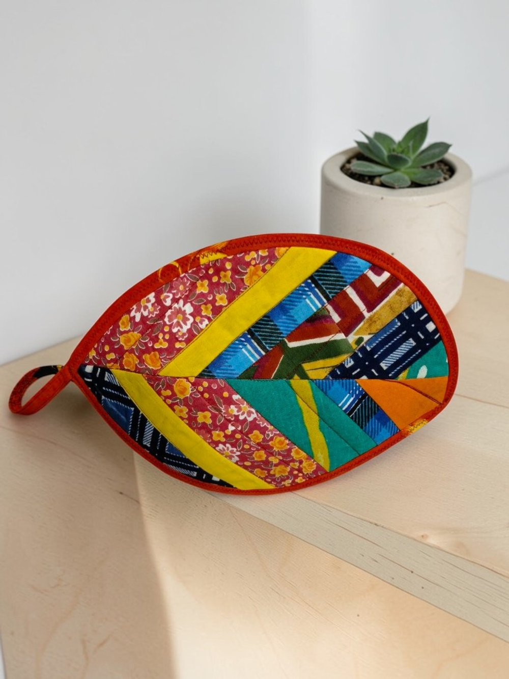 Прихватка-подставка Лист