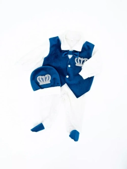 Комбинезон на выписку для новорожденного джентльмен