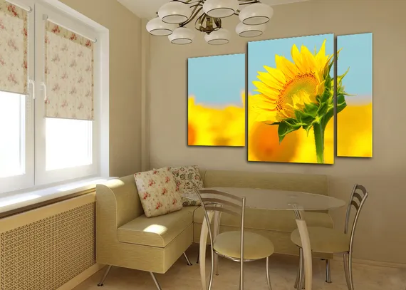 Модульная картина "Летний цветок"