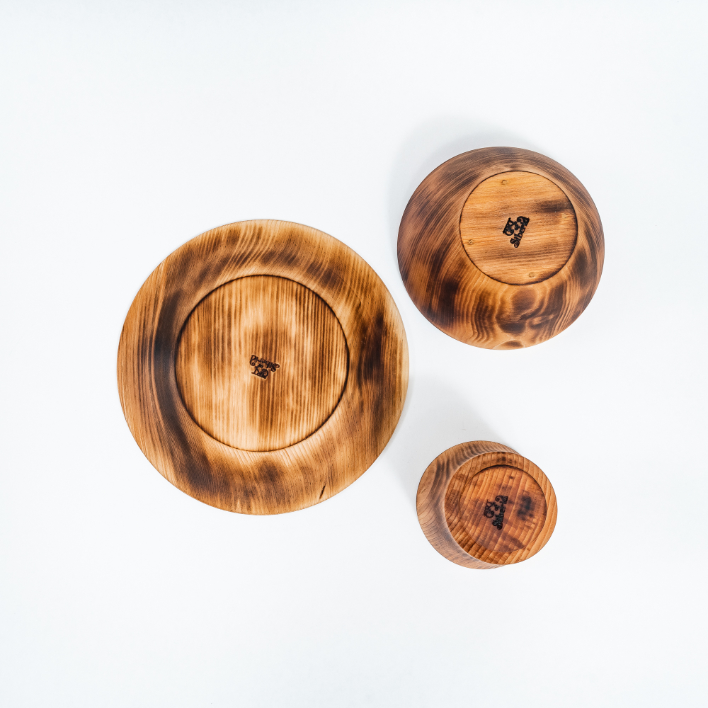 Набор деревянной детской посуды Art of Siberia из сибирского кедра TN60