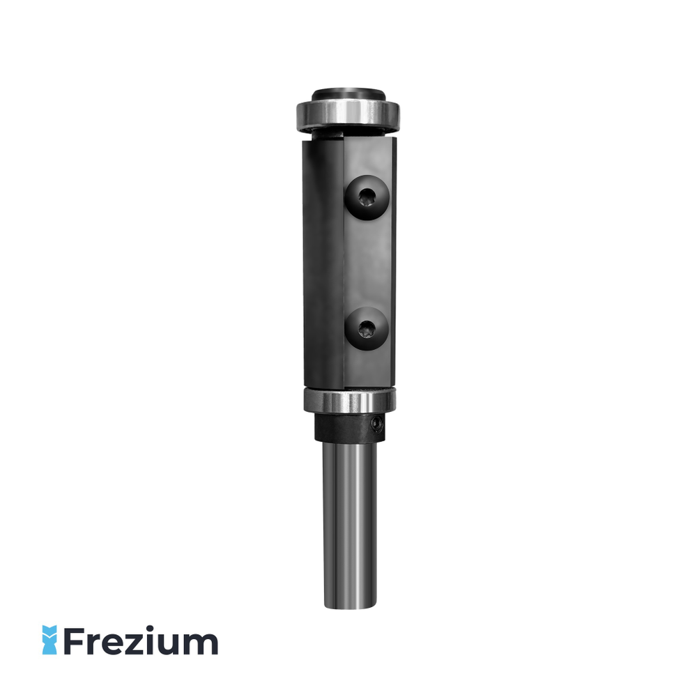 Обгонная фреза с верхним и нижним подшипниками со сменными ножами 21x12x50x110 мм Обгонная фреза с верхним и нижним подшипниками со сменными ножами 21x12x50x110 мм