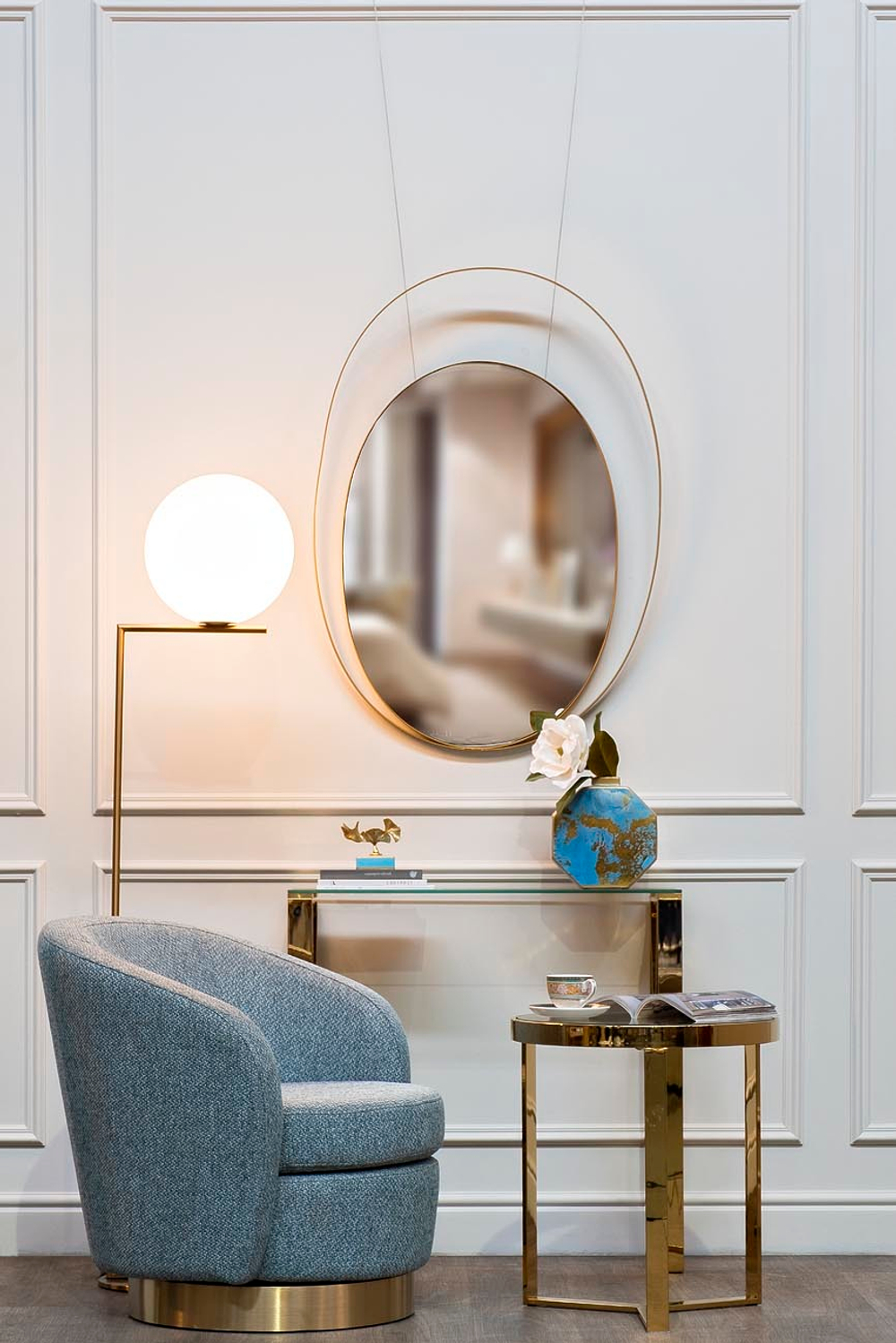 Зеркало с металлической объемной рамой 75х100 Garda Decor 19-OA-6267