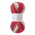 Пряжа Alize (Ализе) Baby Best Batik / уп.5 мот. по 100 г, 240м, 4574 секционный
