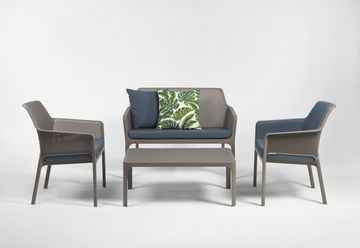 Журнальный столик Net Table 100 пластиковый серый Nardi Италия