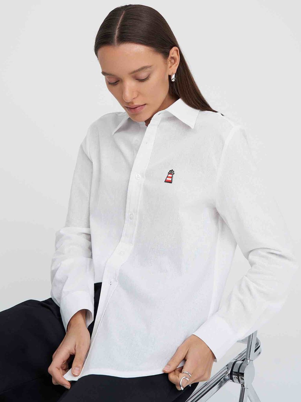 Рубашка Kefirmaykifer Тонкая белая