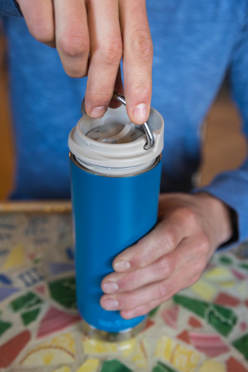 Термокружка Klean Kanteen TKWide Cafe Cap 16oz (473 мл) Sea Spray