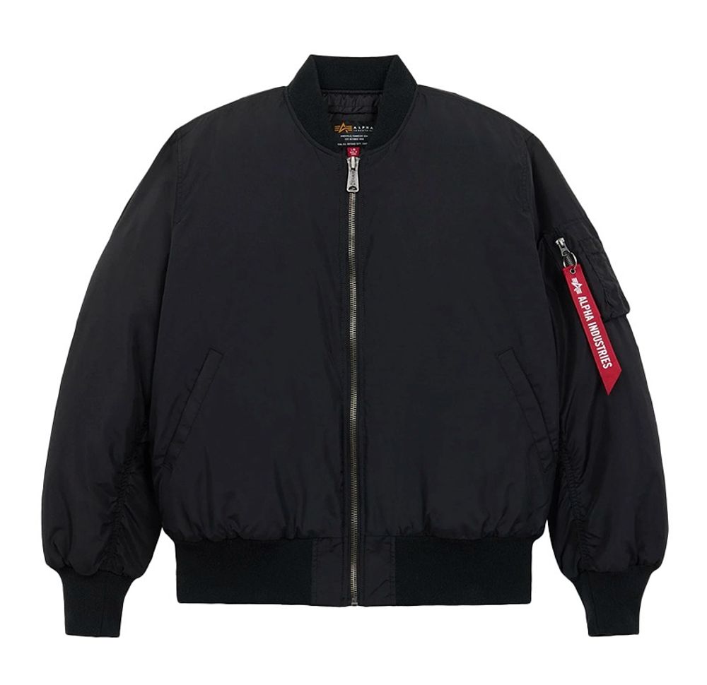 Бомбер Alpha Industries MA-1 Oxford Logo Black