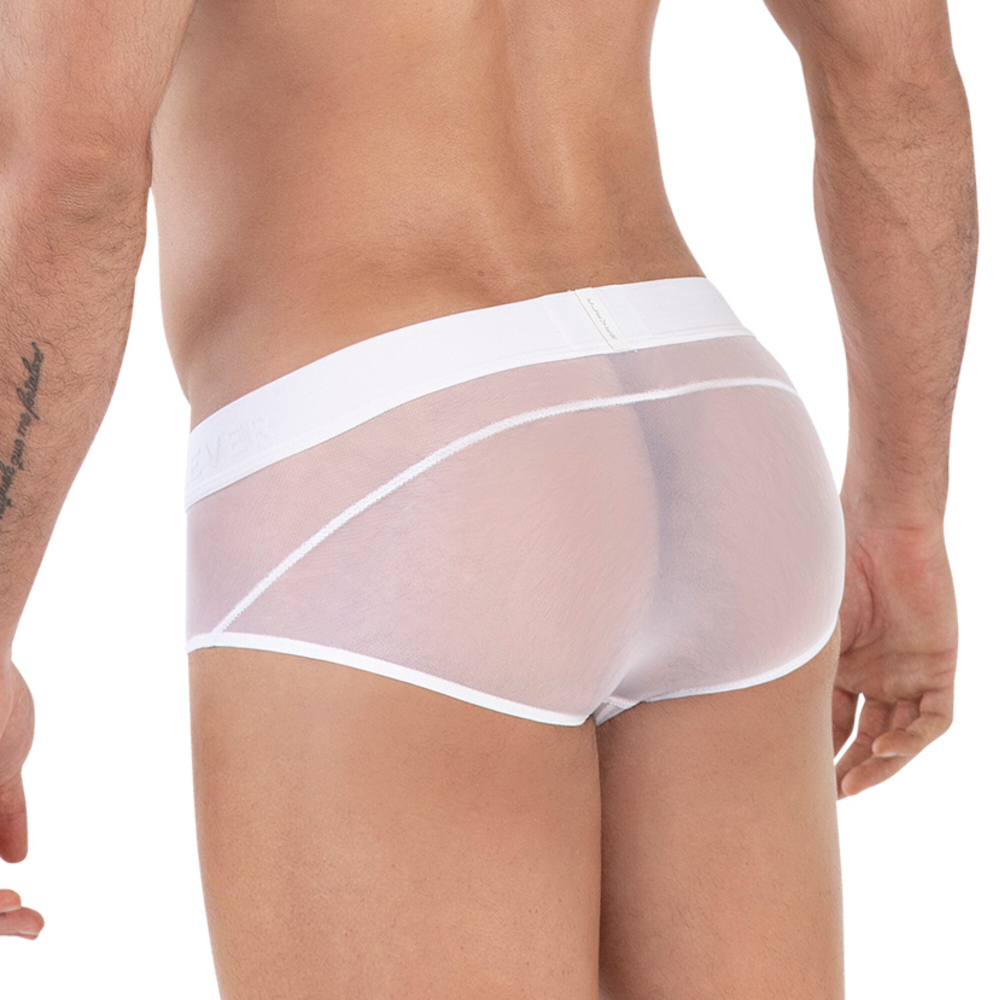 Мужские трусы брифы белые Clever Moda YIN YANG BRIEF 162601