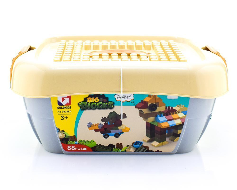 Конструктор блочный 88эл., контейнер HJ-35038A