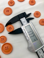 Пуговицы на прокол16 оранжевые