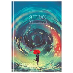 Скетчбук 100л. А5 7БЦ BG "Мой мир"