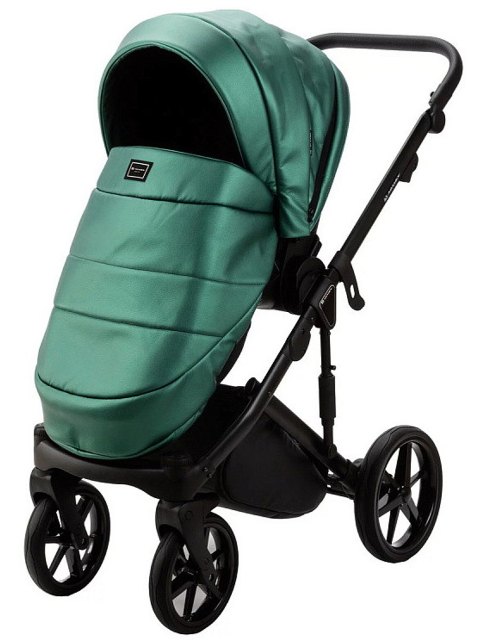 Детская коляска Adamex Lumi Air Deluxe 3 в 1 L-SM01 (ИЗУМРУД. ПЕРЛ 100% КОЖА)