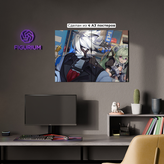 Постер Lycaon and Corin - Zenless Zone Zero