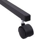 Стол BRABIX "Smart CD-014", 380х600х755 мм, ЛОФТ, на колесах, металл/ЛДСП дуб, каркас черный, 641884