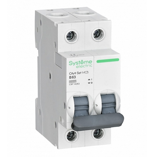 Автоматический выключатель City9 Set 63А В 2П 4,5кА Systeme Electric (автомат электрический) C9F14263