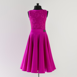 платье для танцев с гипюром