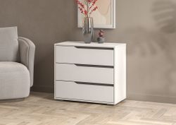 Комод Алиса КМ-800 (белый/ белый гладкий), Интерьер Центр, г.Пенза