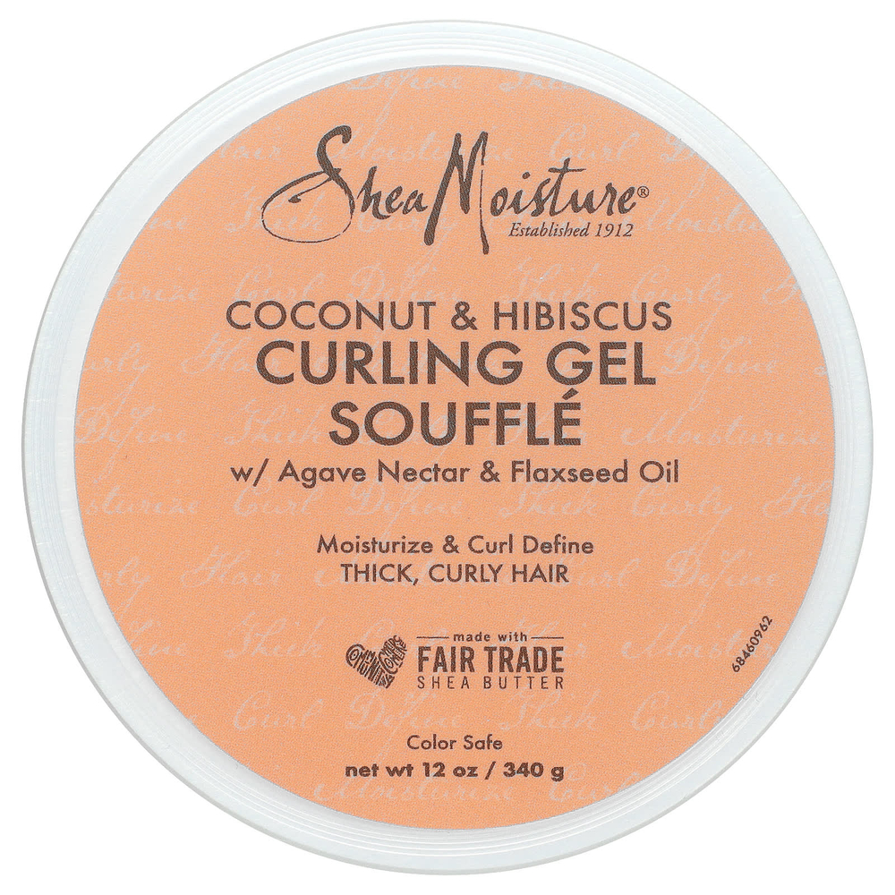 SheaMoisture, гель-суфле для вьющихся волос с кокосом и гибискусом, 340 г (12 унций)