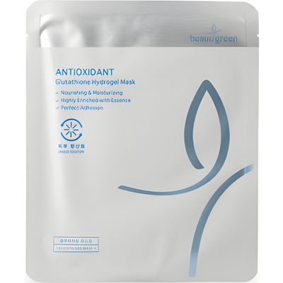 BeauuGreen Гидрогелевая маска антиоксидантная для сияния кожи с глутатионом | Glutathione Hydrogel Mask, 1 шт