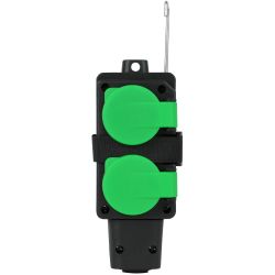 Удлинитель силовой ЭРА GREEN LINE UDL-KG-3x2,5m-20m-IP44 с крышками с заземлением 4 розетки 20м КГ 3x2.5мм2 IP44 | Электротовары