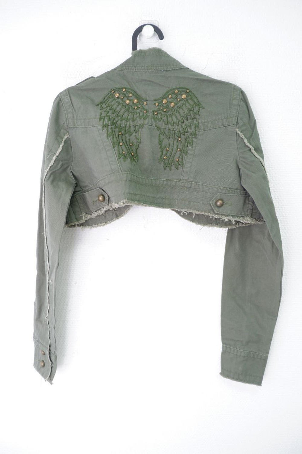 Жакет укороченный с принтом 48 размер, новый