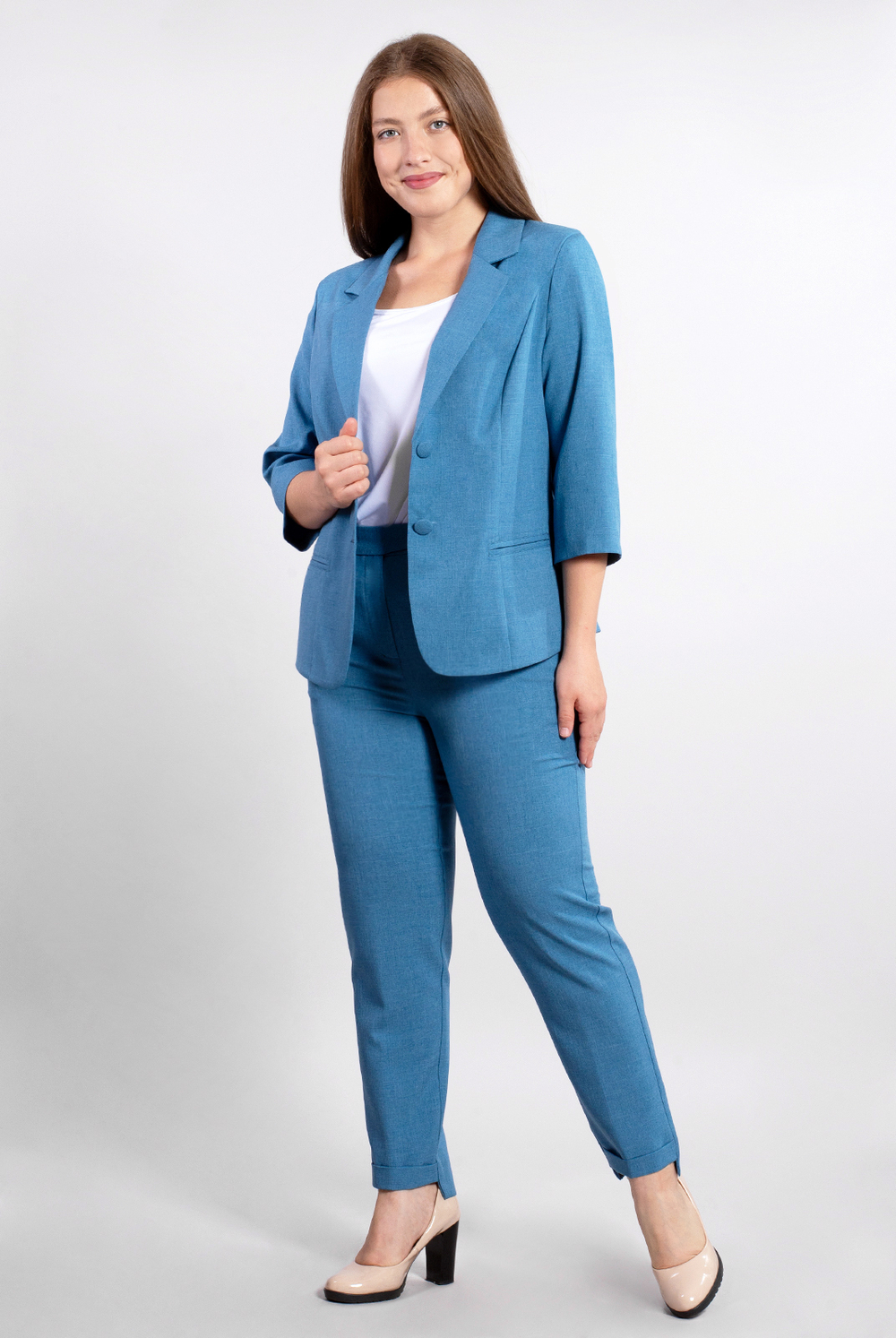 Жакет женский 3736зп, Деним #38Ден043736зп