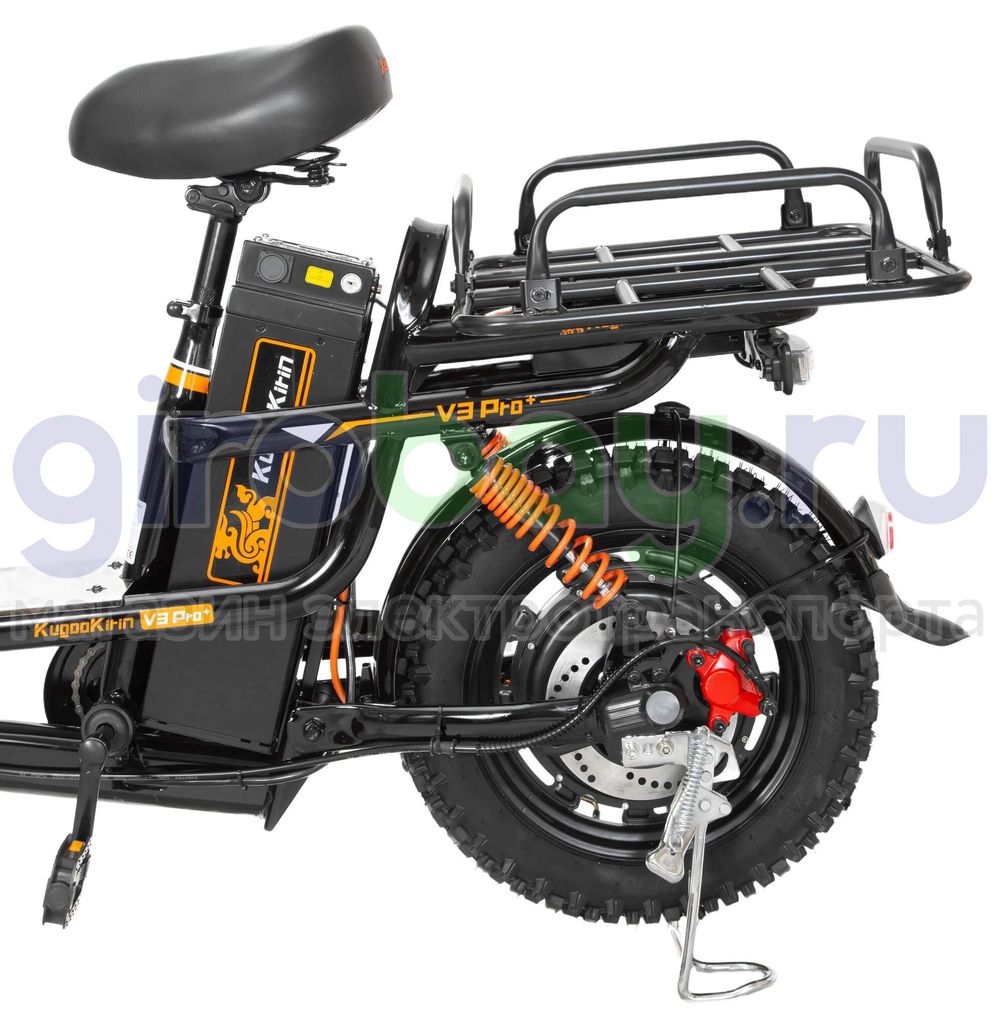 Электровелосипед Kugoo Kirin V3 PRO PLUS (60V/21Ah) внедорожная резина фото №16