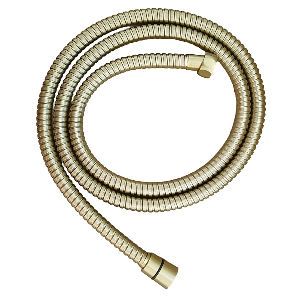 Душевая система Azario Conda с квадратным тропическим душем, керамический картридж, шланг 150 см, золото матовое (AZ-K2311MG)