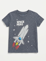 Детская футболка GEE JAY "Space Hero" с ракетой, рост 104 см (2-4 года)