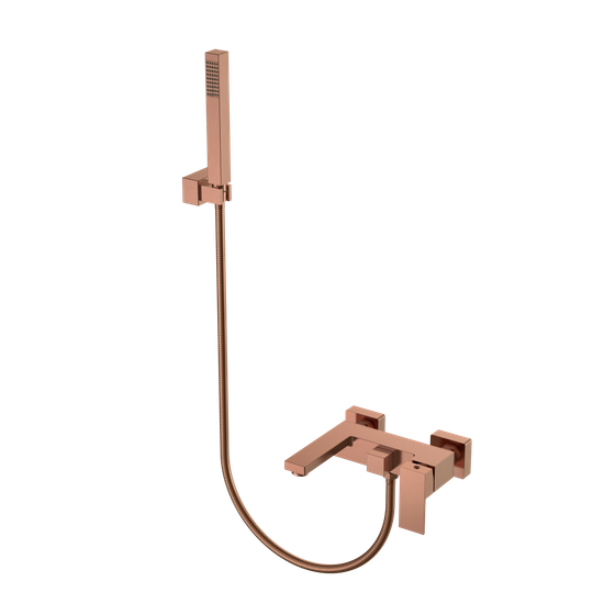 Смеситель для ванны с душем Qubic Copper Brushed