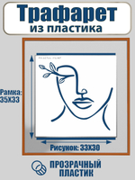 Трафарет для панно из пластика многоразовый 007