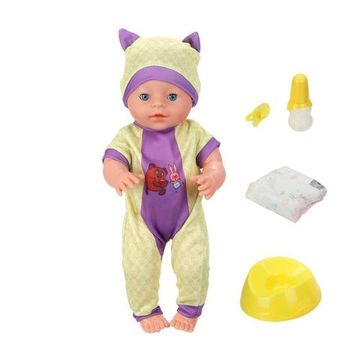 Пупс озвуч СОЮЗМУЛЬТФИЛЬМ 40 см, пьет, пис, закр. глазк, 4 акс КАРАПУЗ