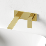 Смеситель для раковины Sancos Studio c внутренней частью, брашированное золото, PVD покрытие, арт. SC9017BG