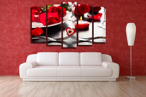 Модульная картина "День влюбленных"