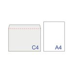 Конверты С4 (229х324 мм) КРАФТ, без клея, 90 г/м2, КОМПЛЕКТ 500 шт., треугольный клапан, 76421